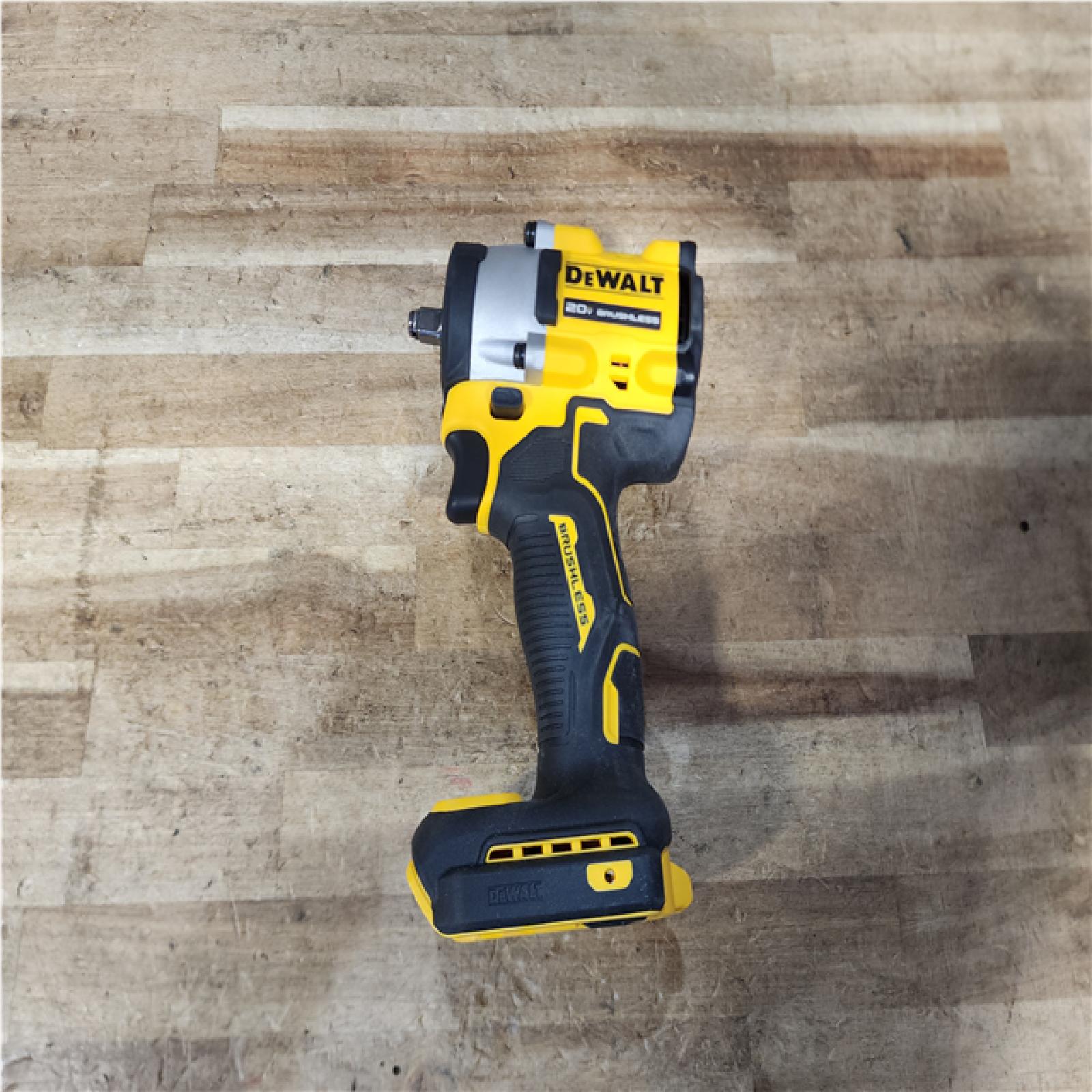Houston Location AS-IS DEWALT ATOMIC 20V MAX Cordless Brushless 3/8 in.Variable Speed Impact Wrench (Tool Only)