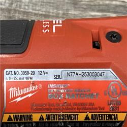 AS-IS Milwaukee FUEL INSIDER 12V Lithium-Ion Brushless Cordless 1/4 in. - 3/8 in. Extended Reach Box Ratchet (Tool-Only)