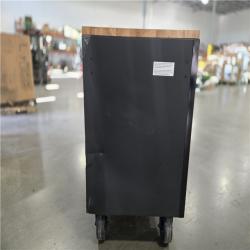 DALLAS LOCATION- AS-IS HUSKY Heavy Duty 61 in. W x 22 in. D 15-Drawer Matte Black Mobile Workbench Cabinet