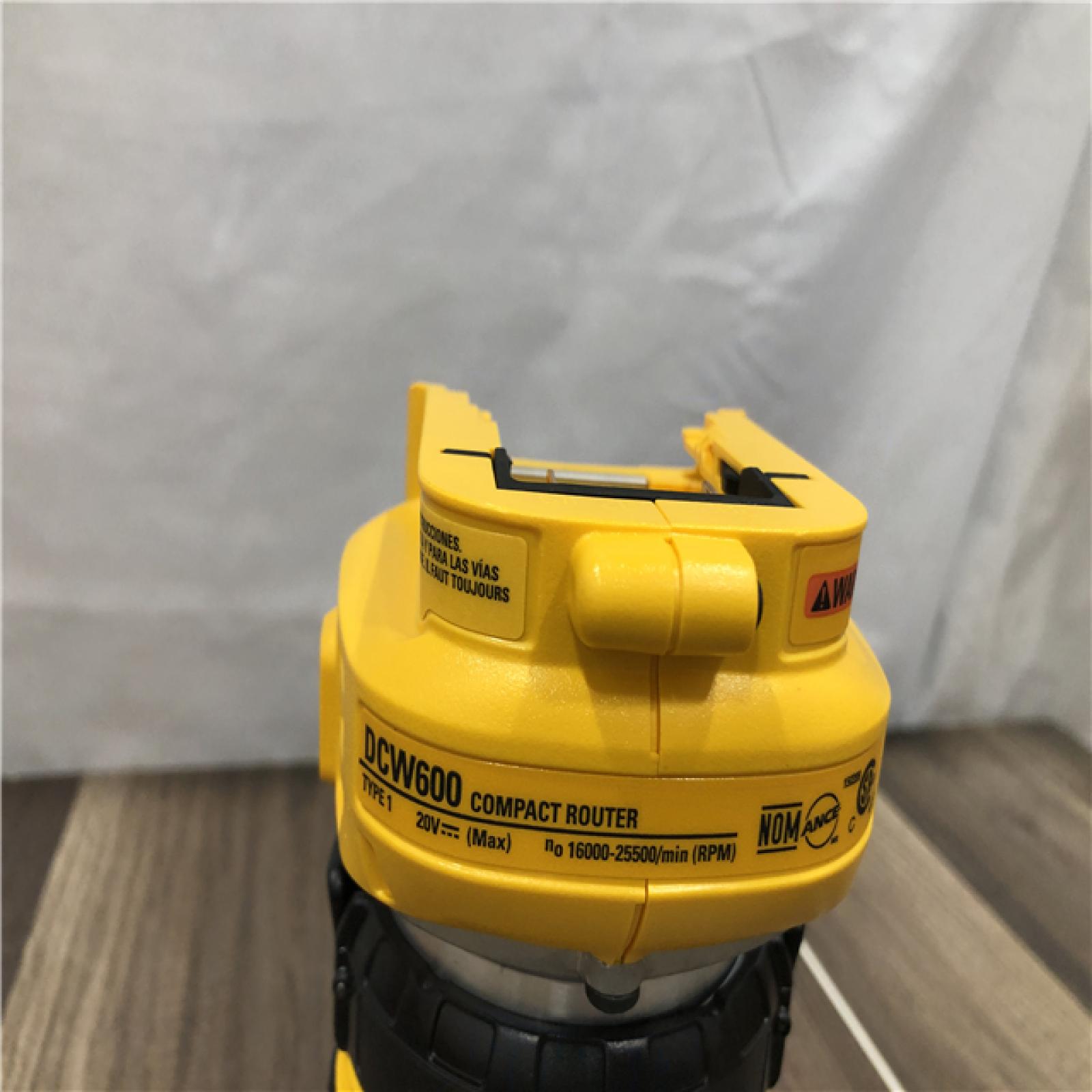 AS-IS DEWALT 20V MAX XR Cordless Brushless Fixed Base Compact Router (Tool Only)