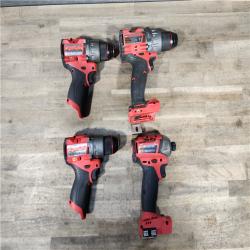 HOUSTON LOCATION - AS-IS MILWAUKEE 4 TOOL COMBO