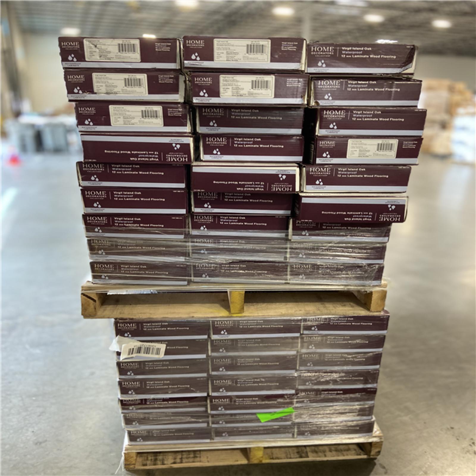 DALLAS LOCATION - Home Decorators Collection Virgil Island Oak 12 mm T x 8 in. W Waterproof Laminate Wood Flooring (15.9 sqft/case) 48 CASES