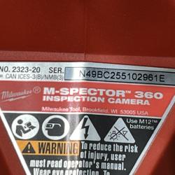 AS-IS Milwaukee 12V Lithium-Ion Cordless M-SPECTOR 360-Degree 4 ft. Inspection Camera Kit