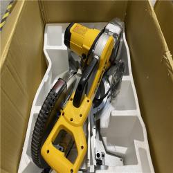 Dallas Location - As-Is DEWALT 12-in Dual Bevel Sliding Compound Miter Saw (Like New Condition)