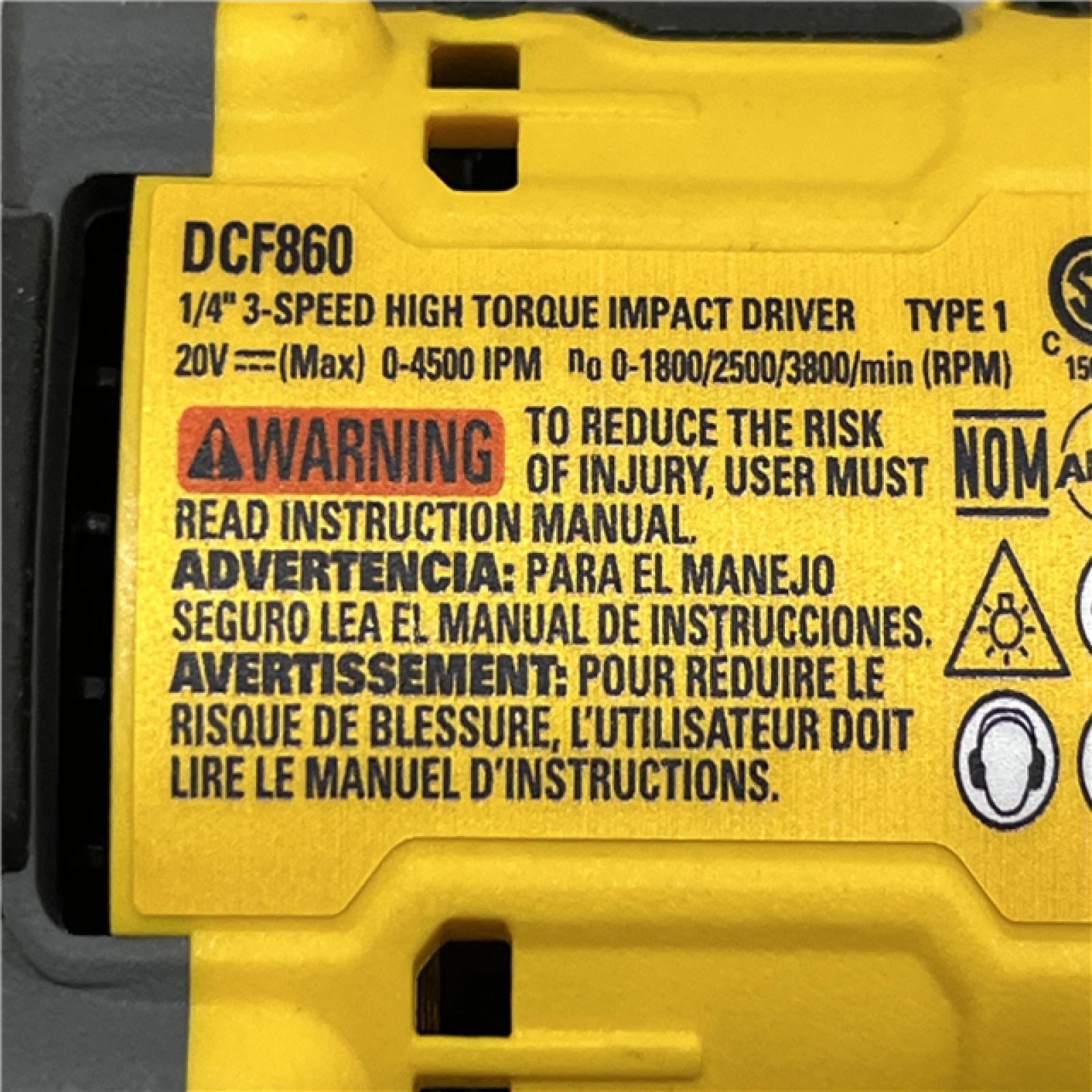 AS-IS DEWALT 20V MAX XR Cordless Impact Driver (Tool Only)
