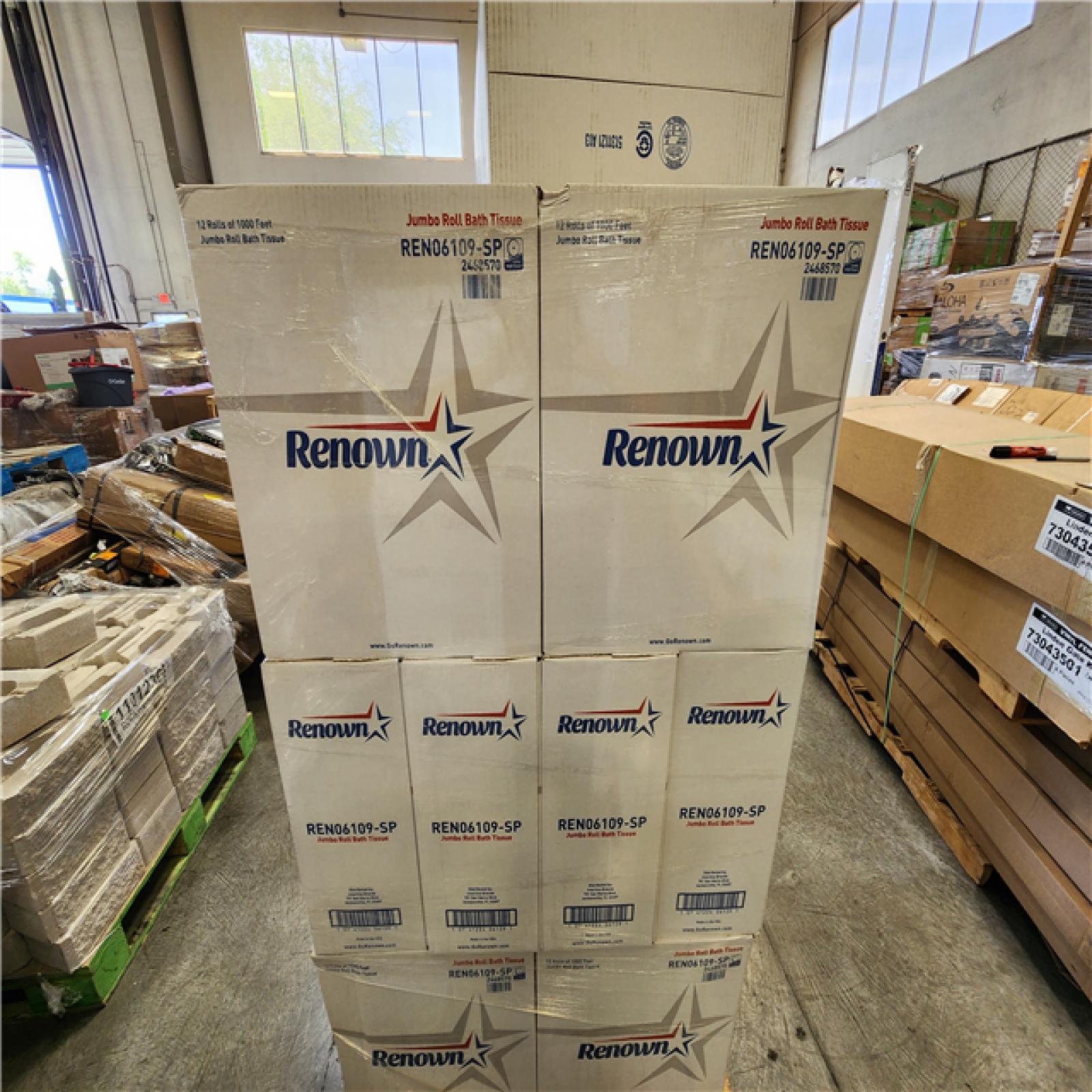 Phoenix Location NEW Windsoft 3.4 in. W x 1000 ft. L 2-Ply White Septic Safe Jumbo-Roll Toilet Paper (12-Rolls/Carton) (31 Boxes)