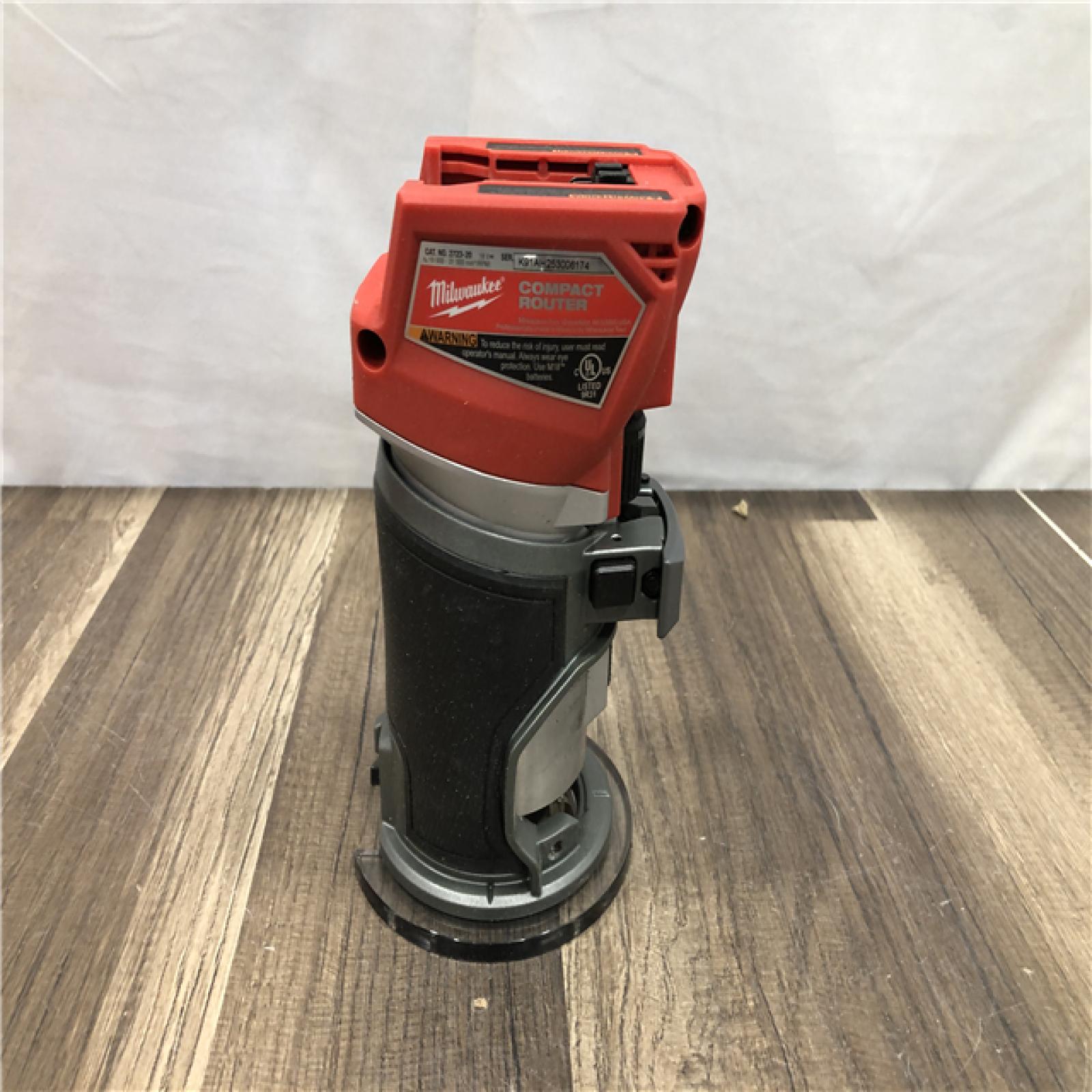 AS-IS Milwaukee FUEL 18V Lithium-Ion Brushless Cordless Compact Router (Tool-Only)