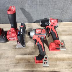 HOUSTON LOCATION - AS-IS MILWAUKEE 6 TOOL COMBO KIT W/ (2) BATTERY & CHARGER