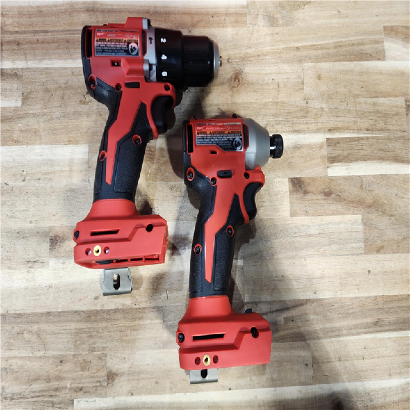 HOUSTON LOCATION - AS-IS Milwaukee 18-Volt Lithium-Ion Brushless Cordless Compact Hammer Drill/Impact Combo Kit