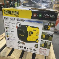 Dallas Location - As-Is Champion Power Equipment 6500-Watt Gasoline  Powered Dual Fuel Inverter Portable Generator