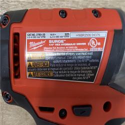 AS-IS Milwaukee  FUEL SURGE 18V Lithium-Ion Brushless Cordless 1/4 in. Hex Impact Driver (Tool-Only)