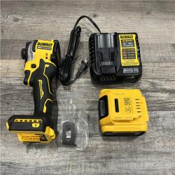 AS-IS DEWALT ATOMIC 20V MAX Lithium-Ion Cordless 1/4 in. Brushless Impact Driver Kit