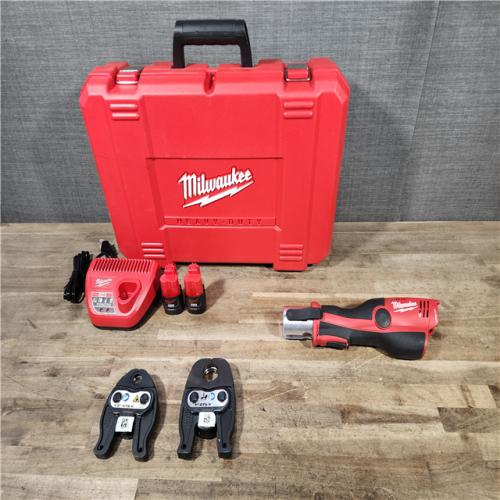 HOUSTON LOCATION - AS-IS M12 12-Volt Lithium-Ion Force Logic Cordless Press Tool Kit (2 Jaws Included) with Two 1.5 Ah Battery and Hard Case