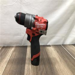 AS-IS Milwaukee FUEL 12-Volt Lithium-Ion Brushless Cordless 1/2 in. Hammer Drill Kit