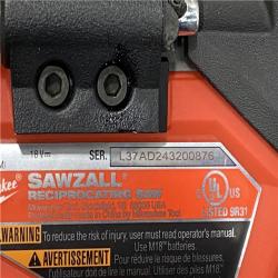 AS-IS Milwaukee FUEL GEN-2 18V Lithium-Ion Brushless Cordless SAWZALL Reciprocating Saw (Tool-Only)