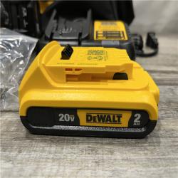 AS-IS DEWALT 20V MAX Lithium-Ion 15-Degree Electric Cordless Roofing Nailer Kit