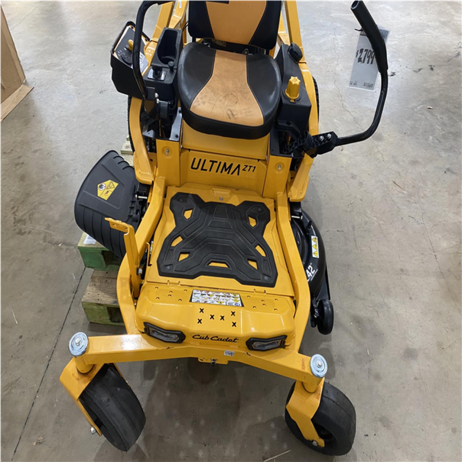 Houston Location - AS-IS Outdoor Power Equipment CUB CADET ZT1 42 SIT DOWN MOWER