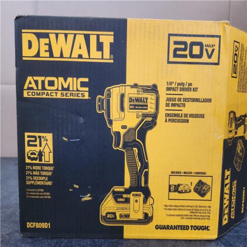Phoenix NEW DEWALT Atomic 20V Max Lithium-Ion Brushless Cordless Compact 1/4 in. Impact Driver Kit with 2.0Ah Battery and Charger