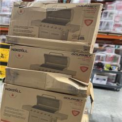 DALLAS LOCATION- NEW!- Nexgrill Gourmet Pro 6-Burner Stainless Steel Propane Gas Grill with Searing Side Burner and Griddle Max Insert PALLET (3 UNITS)
