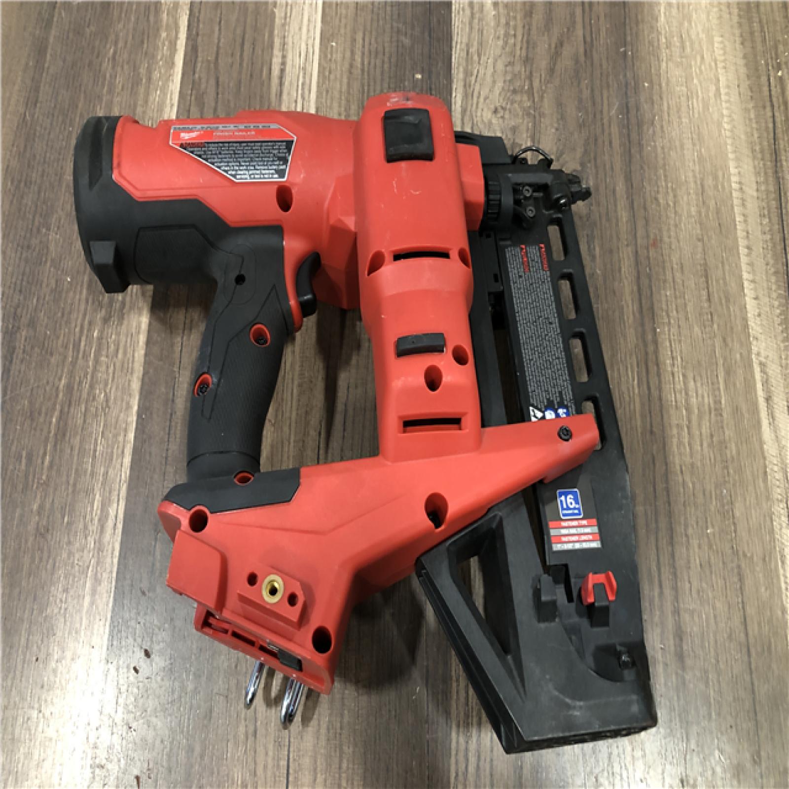 AS-IS Milwaukee  FUEL 18-Volt Lithium-Ion Brushless Cordless Gen ll 16-Gauge Straight Finish Nailer (Tool Only)