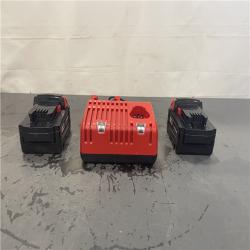 AS-IS- Milwaukee M18 18-Volt Lithium-Ion XC Starter Kit with Two 5.0Ah Batteries and Charger