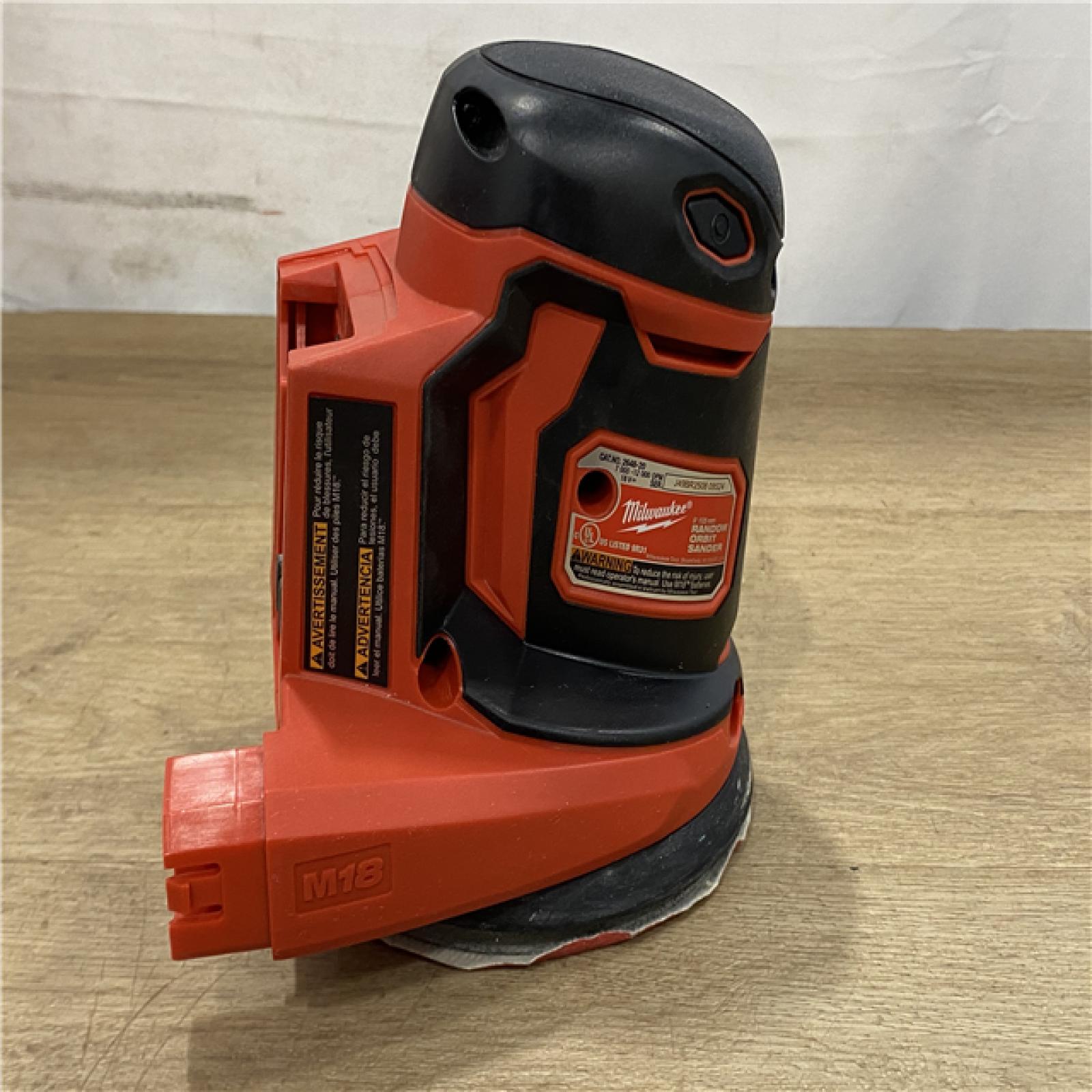 AS-IS Milwaukee 18V Lithium-Ion Cordless 5 in. Random Orbit Sander (Tool-Only)
