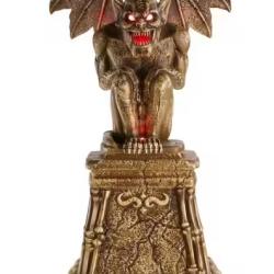DALLAS LOCATION- AS-IS Home Accents Holiday 5.5 ft. Grave & Bones LED Gargoyle H13