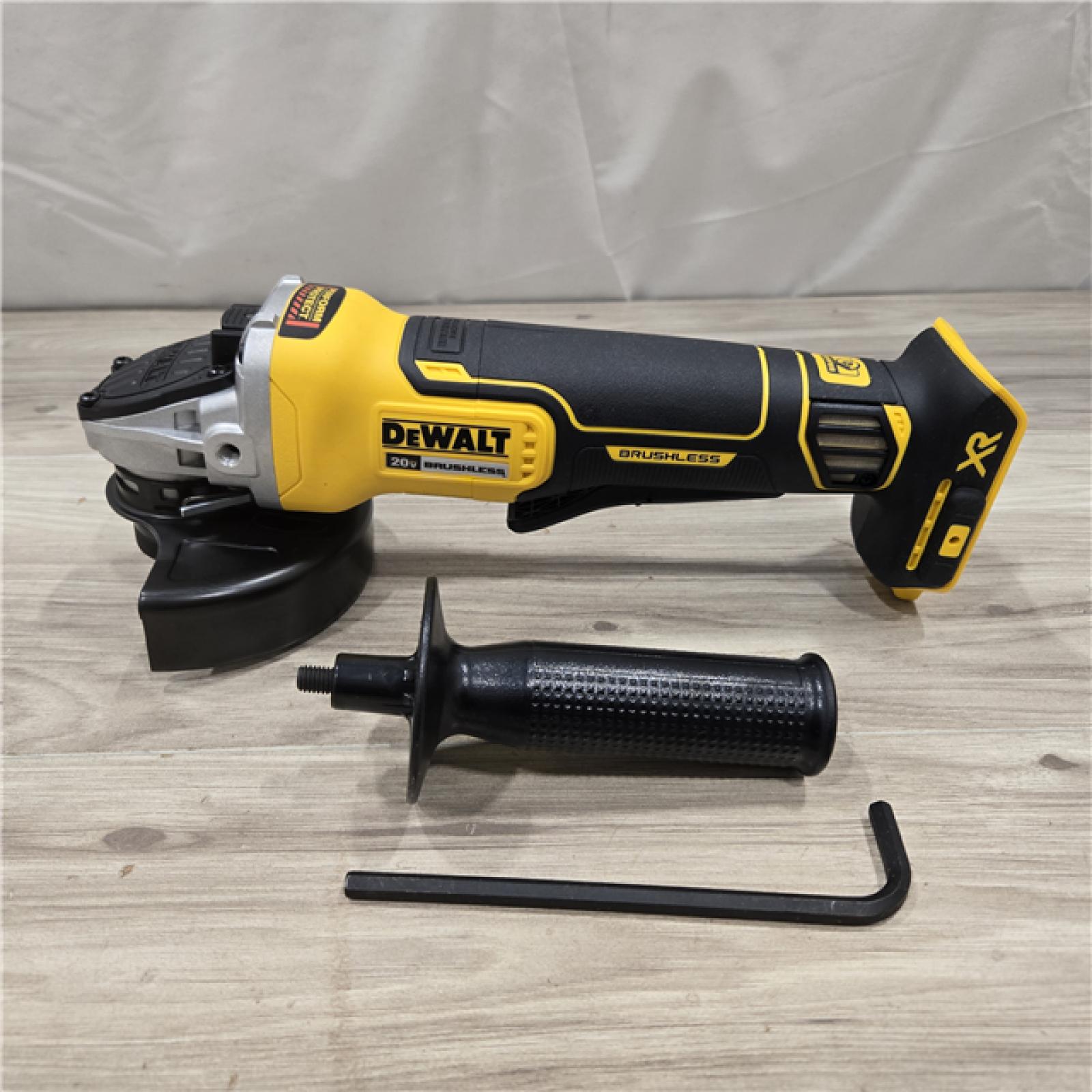 AS-IS DeWalt 20V MAX XR Lithium-Ion Cordless 4-1/2 in. Small Angle Grinder (Tool-Only)