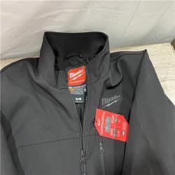 AS-IS Milwaukee Men's X-Large M12 12V Lithium-Ion Cordless TOUGHSHELL Red Heated Jacket with (1) 3.0 Ah Battery and Charger