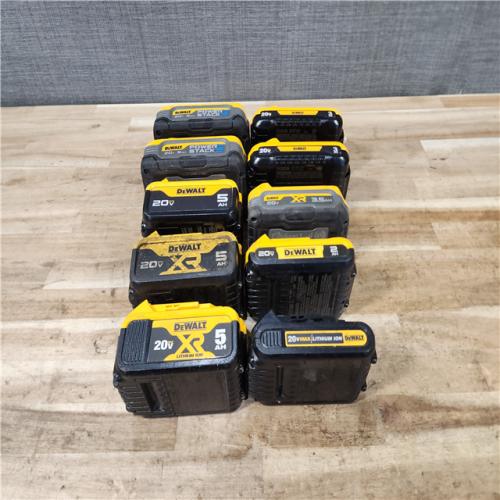 HOUSTON LOCATION - AS-IS DEWALT BATTERY PACK QTY - 10