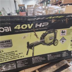 Dallas Location - As-Is RYOBI 40V HP Brushless 12-Ton Kinetic Battery Electric Log Splitter Kit - 4.0Ah Battery and Charger Included
