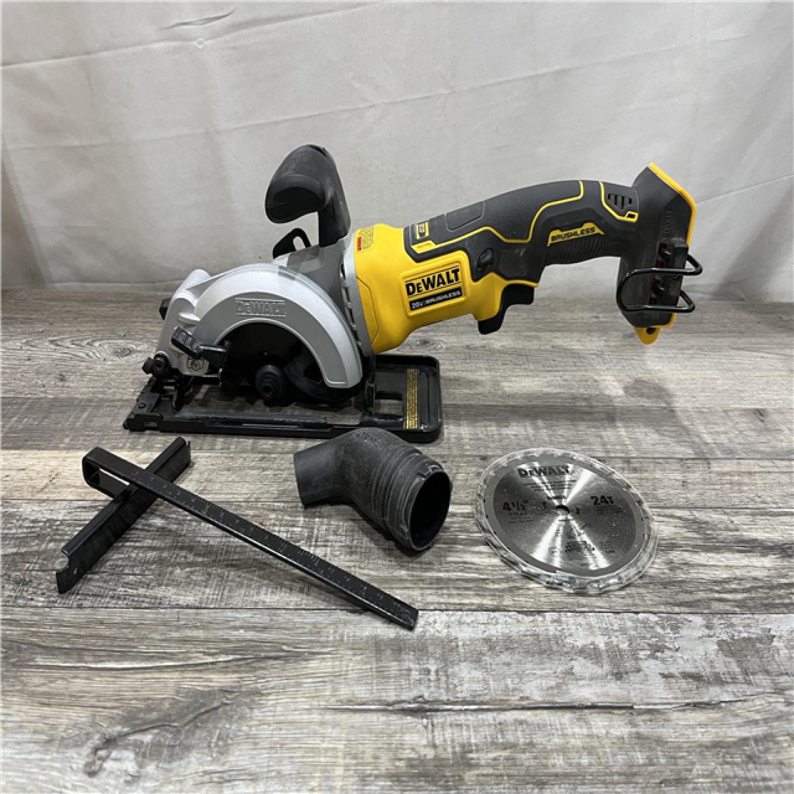 AS-IS DEWALT ATOMIC 20V MAX Cordless Brushless 4-1/2 in. Circular Saw (Tool Only)