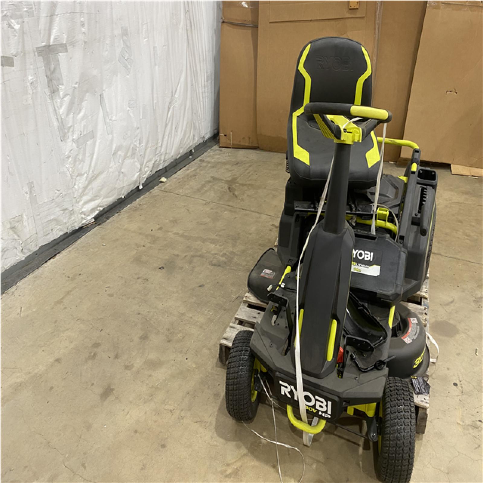 Houston Location - AS-IS Outdoor Power Equipment RYOBI R1 80V HP 30 IN SIT DOWN MOWER