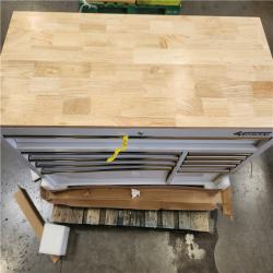 Phoenix Husky Modular Tool Storage 52 in. W White Mobile Workbench Cabinet