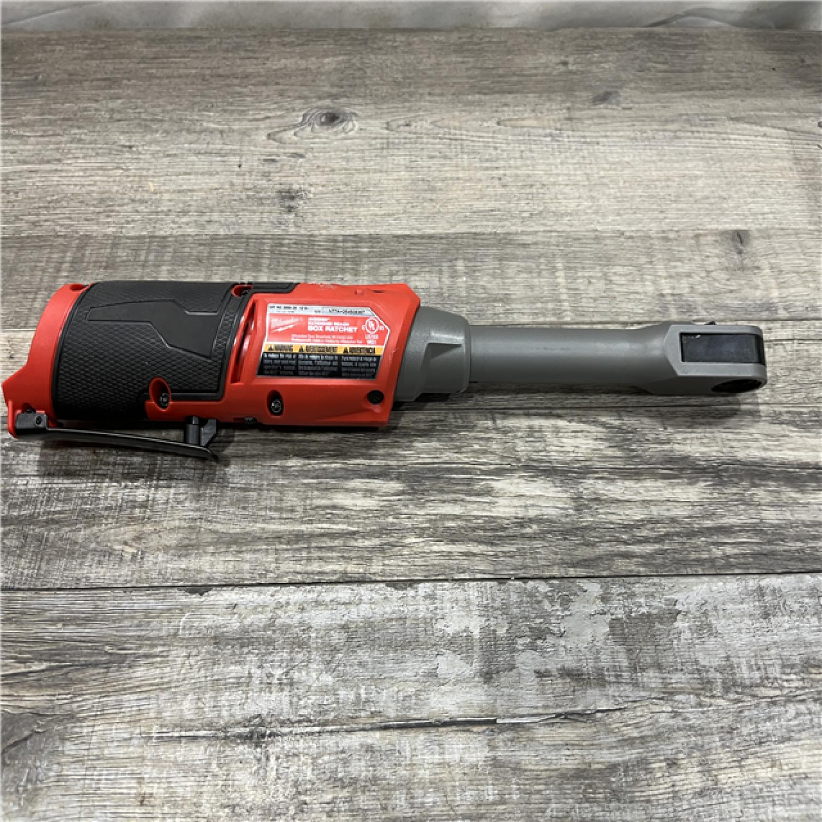 AS-IS Milwaukee FUEL INSIDER 12V Lithium-Ion Brushless Cordless 1/4 in. - 3/8 in. Extended Reach Box Ratchet (Tool-Only)