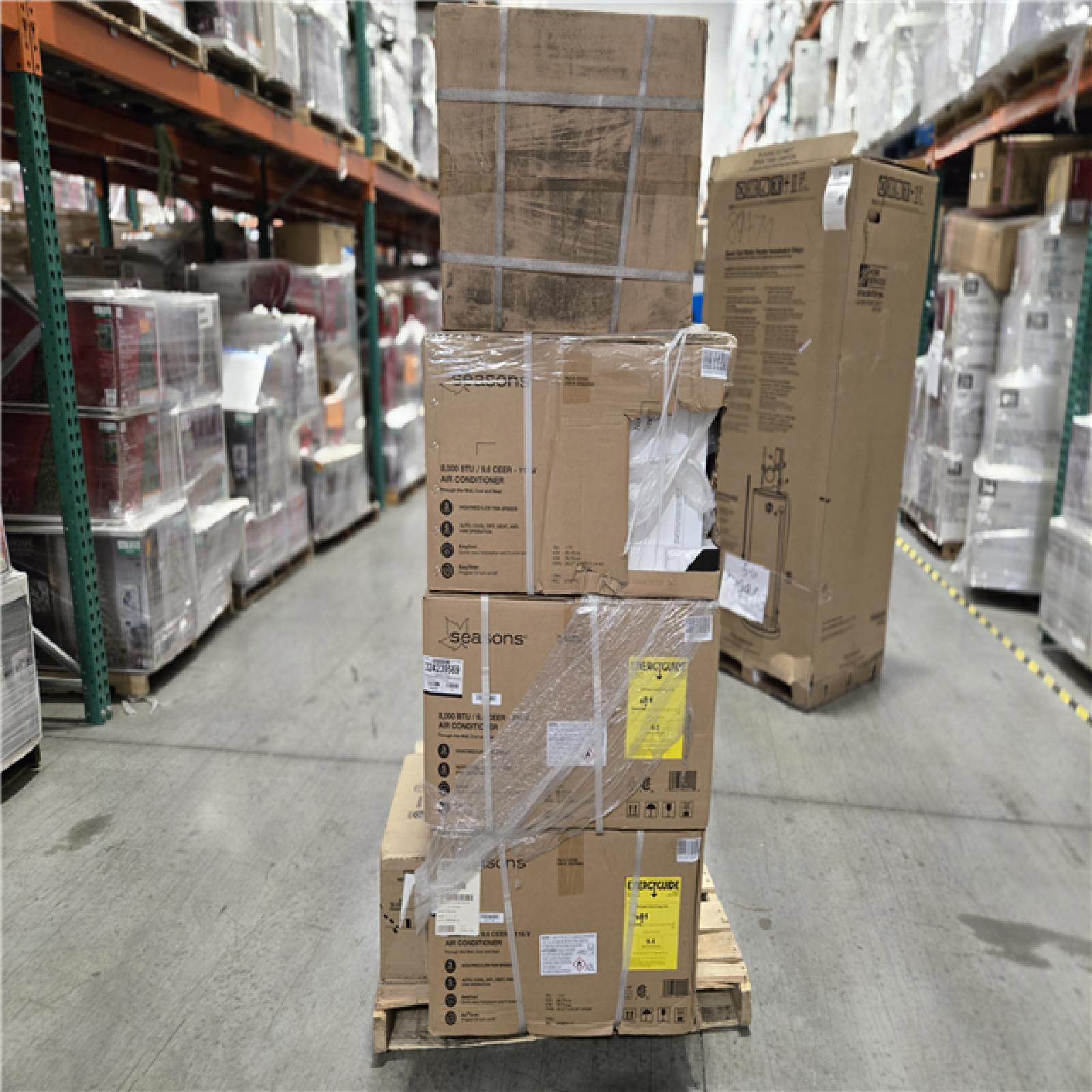 DALLAS LOCATION - SEASONS MIXED AIR CONDITIONER PALLET- (7 UNITS)