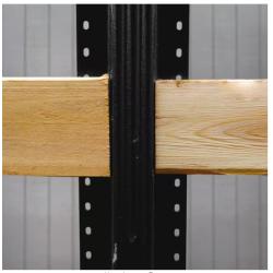 DALLAS LOCATION - LIFETIME STEEL POST 4 in. x 7-1/2 ft. Powder Coated Black Galvanized Steel with Top Plate for In-Ground Line Applications Metal Fence Post PALLET-(48 UNITS)