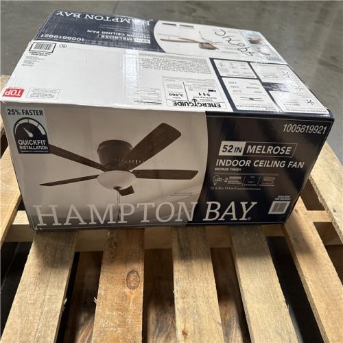 California AS-IS Hampton Bay 52 in. Melrose Indoor Ceiling Fan
