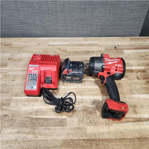 HOUSTON LOCATION - AS - IS Milwaukee FUEL 18V Lithium-Ion Brushless Cordless 1/2 in. Impact Wrench w/Friction Ring Kit
