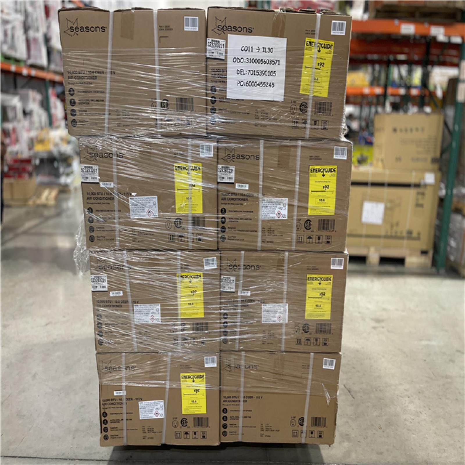 DALLAS LOCATION - Seasons ENERGY STAR 10 000 BTU 115 V Through-The-Wall Cool-Only Air Conditioner (16 UNITS)