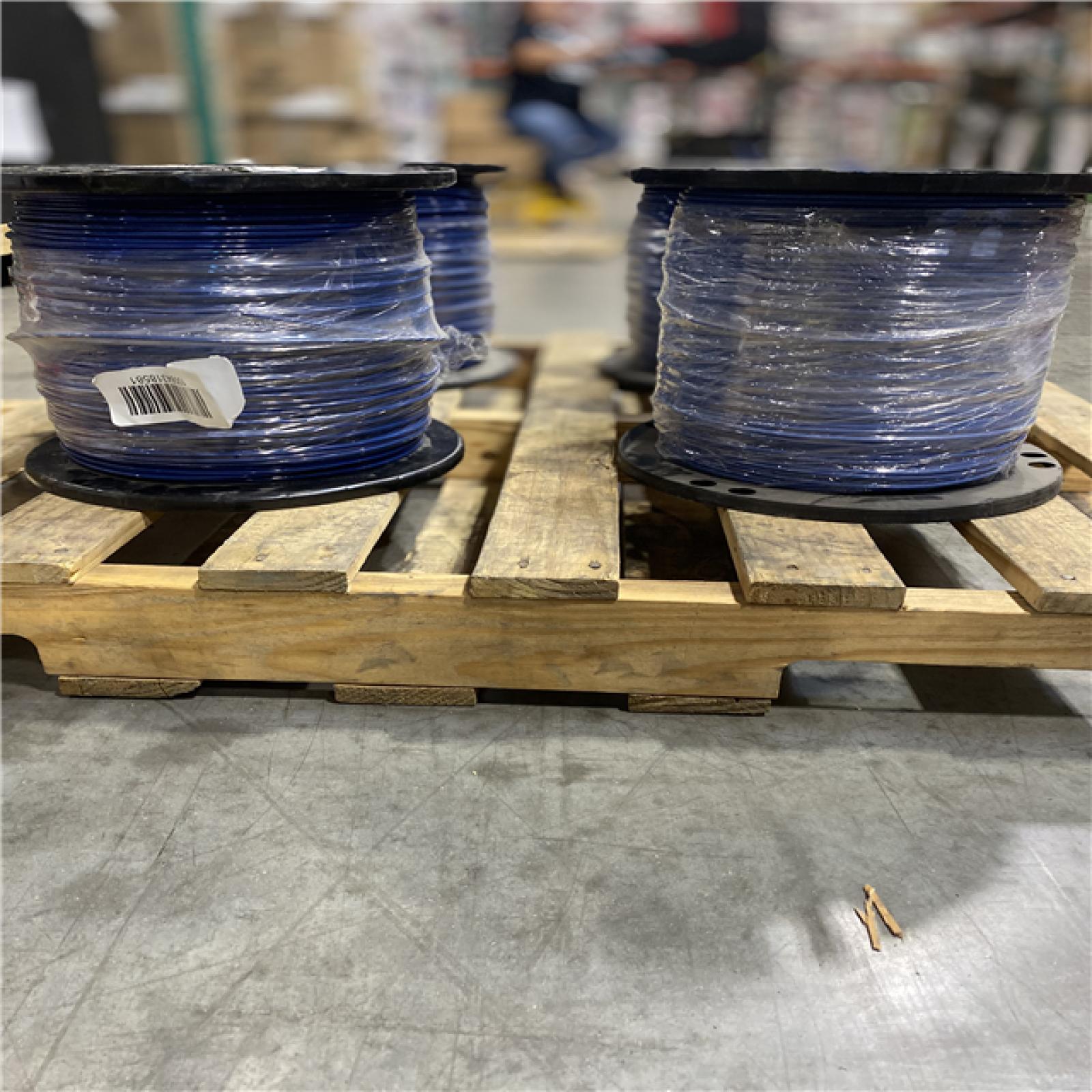 DALLAS LOCATION - Southwire 2,500 ft. 10 Blue Solid CU THHN Wire PALLET (SEE NOTES)