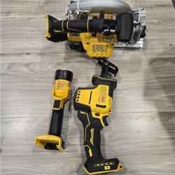AS-IS DEWALT 20-Volt MAX Lithium-Ion Cordless 7-Tool Combo Kit with 2.0 Ah Battery, 5.0 Ah Battery and Charger