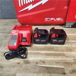 HOUSTON LOCATION - AS-IS (APPEARS LIKE NEW) MILWAUKEE FUEL 18V Lithium-Ion Brushless Cordless Hammer Drill and Impact Driver Combo Kit (2-Tool) with 2 Batteries