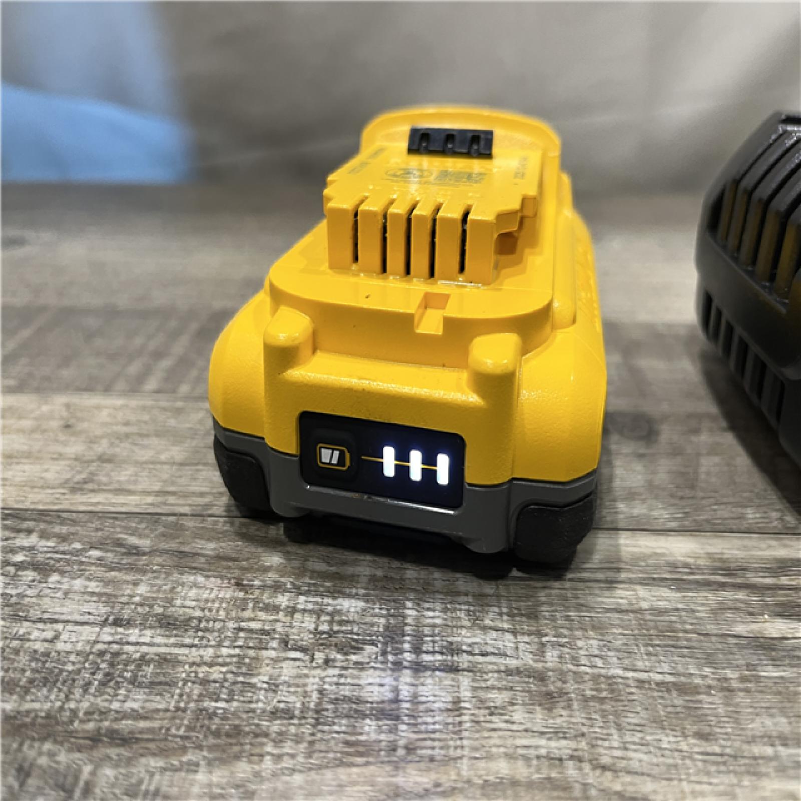 AS-IS DEWALT 20V MAX XR Power-Pack Lithium-Ion Starter Kit with 4. 0Ah Battery and Charger