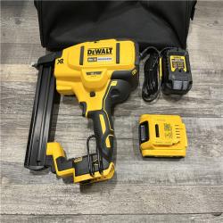 AS-IS DEWALT 20V MAX XR Lithium-Ion Cordless 18-Gauge Narrow Crown Stapler Kit