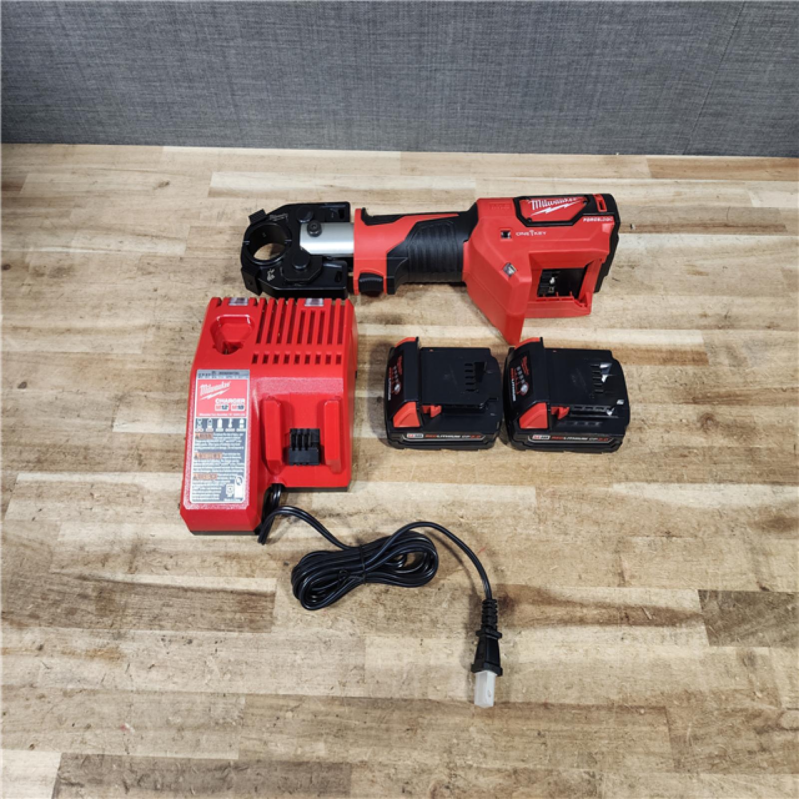 HOUSTON LOCATION - AS - IS Milwaukee 2697-22 M18 18-Volt 1/2-Inch 2-Tool Combo Kit Includes Charger  Battery (2) and Bag
