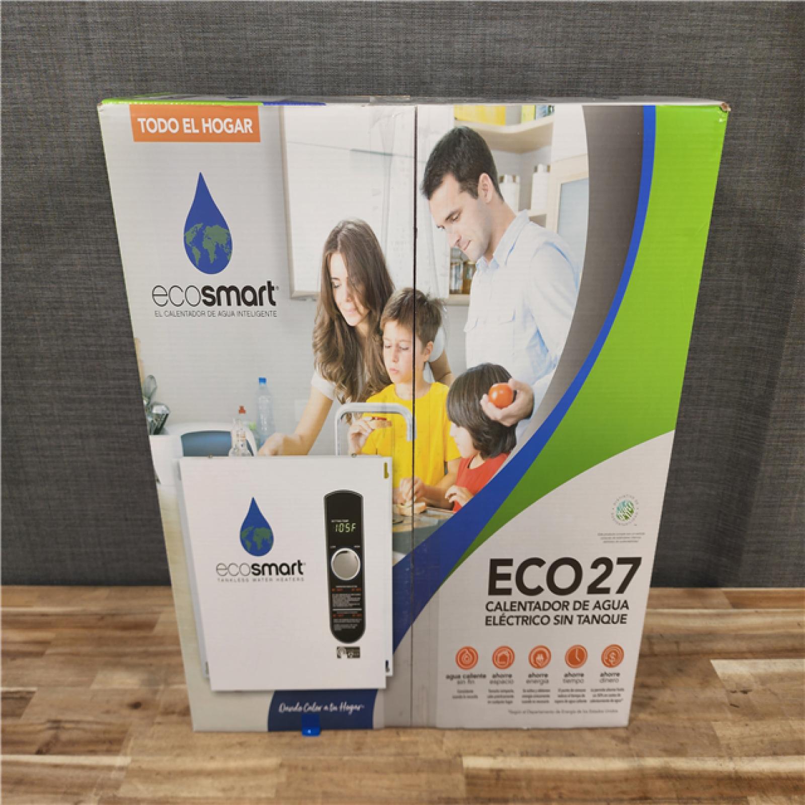 HOUSTON LOCATION - AS-IS (NEW) ECO27 TANKLESS ELECTRIC WATER HEATER