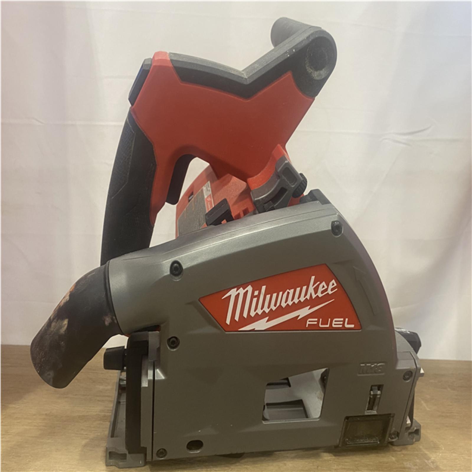 AS-IS Milwaukee FUEL 18V Lithium-Ion Cordless Brushless 6-1/2 in. Plunge Cut Track Saw (Tool-Only)