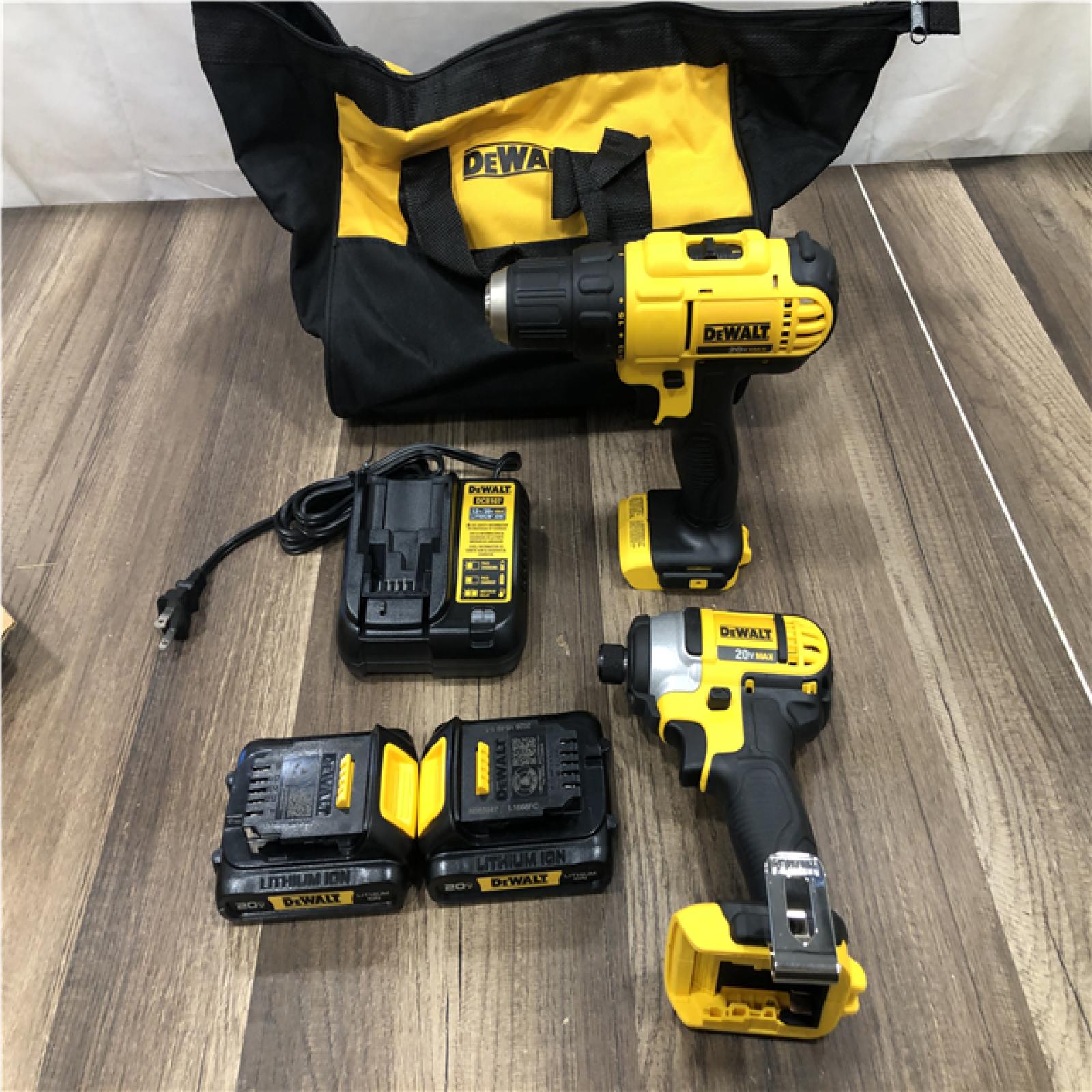 AS-IS DEWALT 20V MAX Cordless Drill/Impact 2 Tool Combo Kit