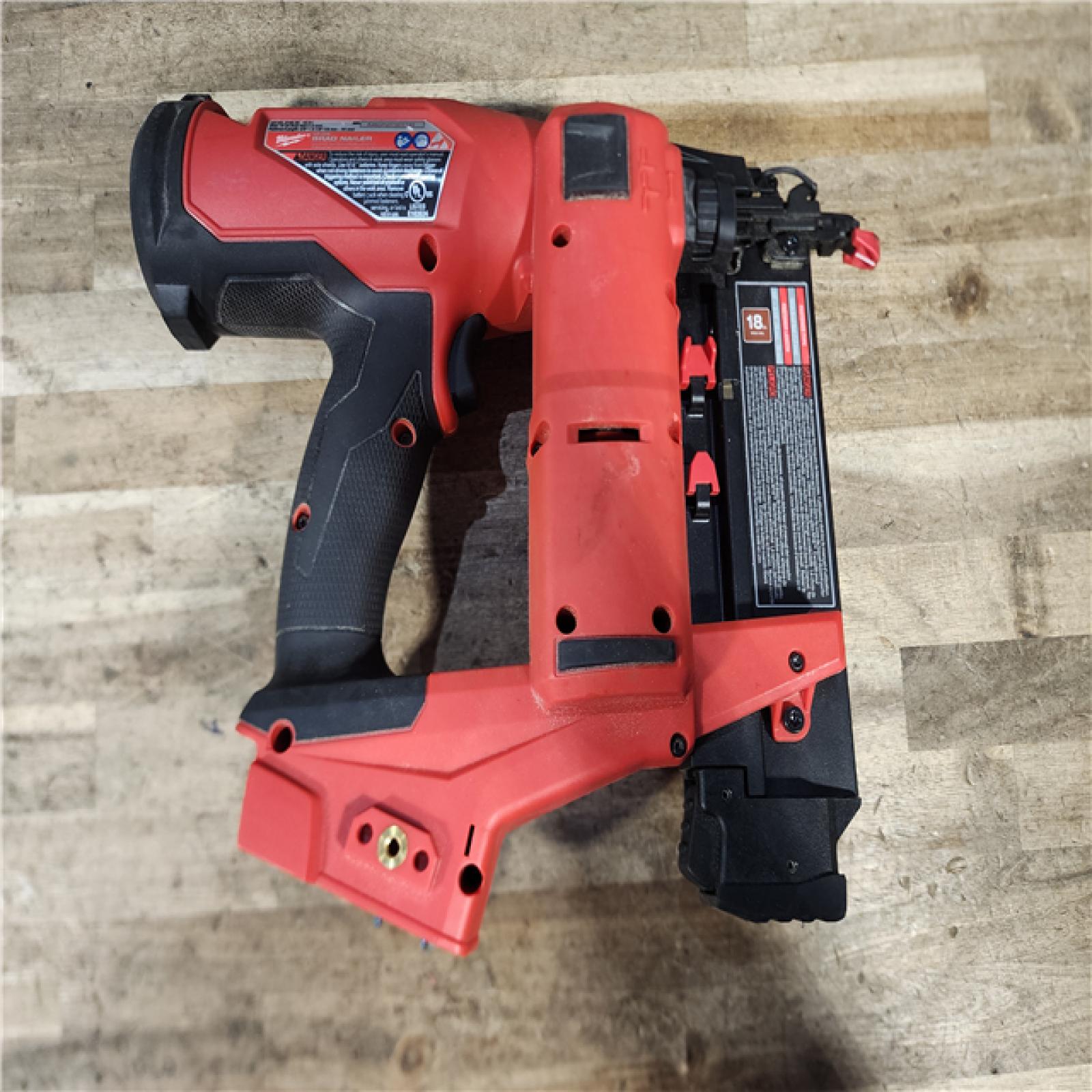 HOUSTON LOCATION - AS-IS Milwaukee FUEL 18-Volt Lithium-Ion Brushless Cordless Gen II 18-Gauge Brad Nailer (Tool-Only)